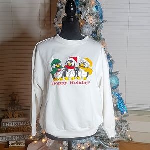 Vintage Penguin Christmas Sweatshirt
